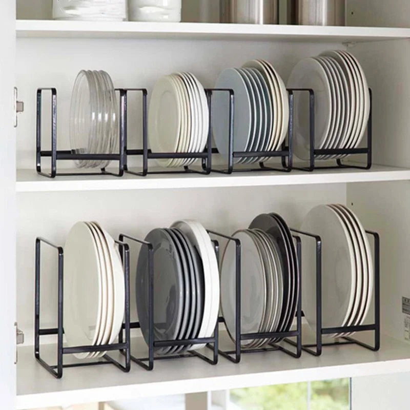 Kitchen Dish Rack- Cabinet Plate Organizer.