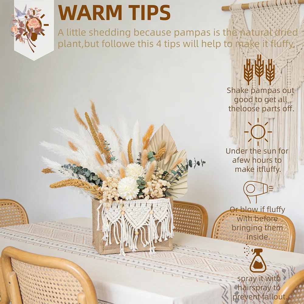 Dried Flower Bouquet with Basquet
