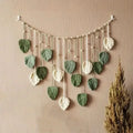 Macrame Leaf Wall Hanging- Boho Feather Decor