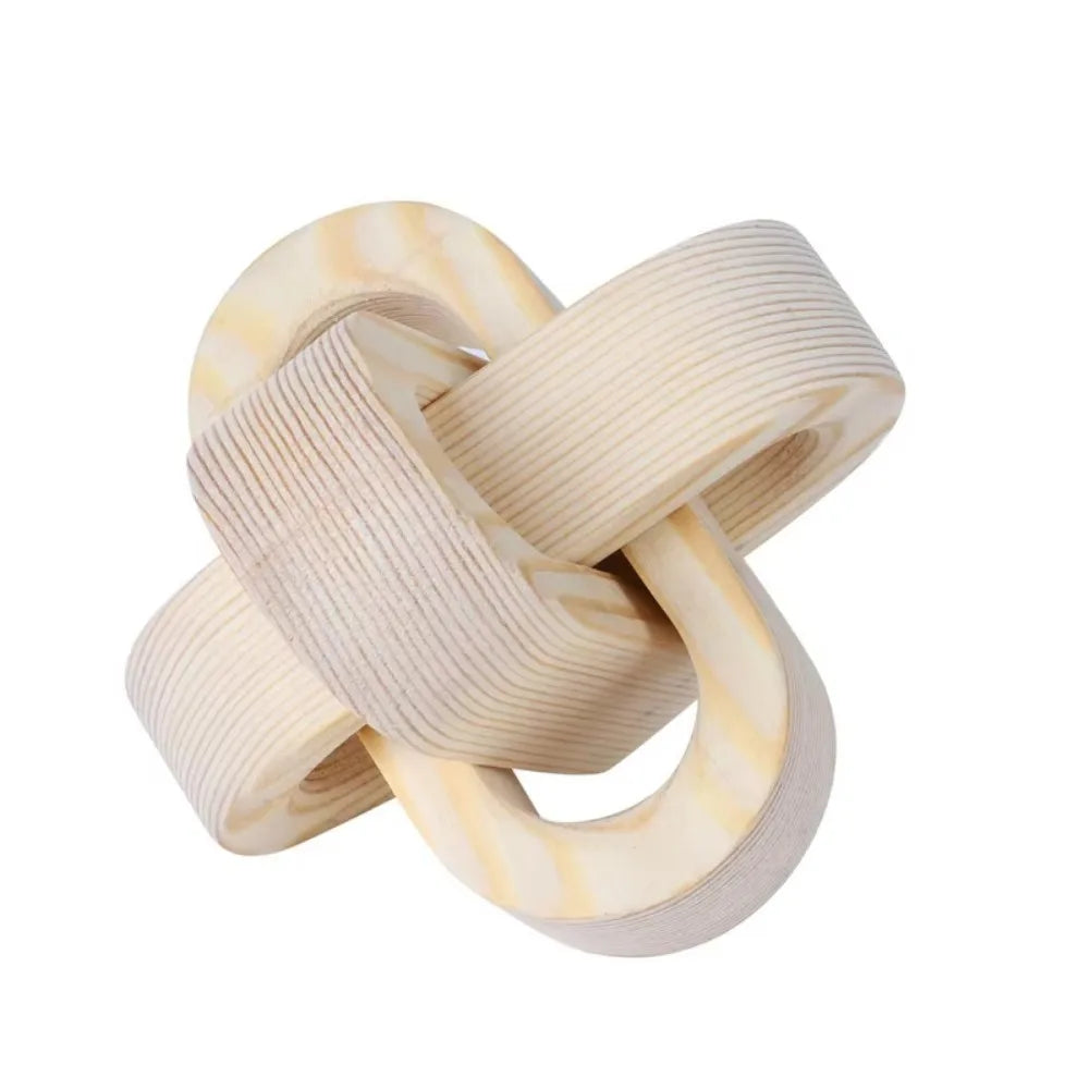 Boho Wooden Chain Link - 3 Link knot decor