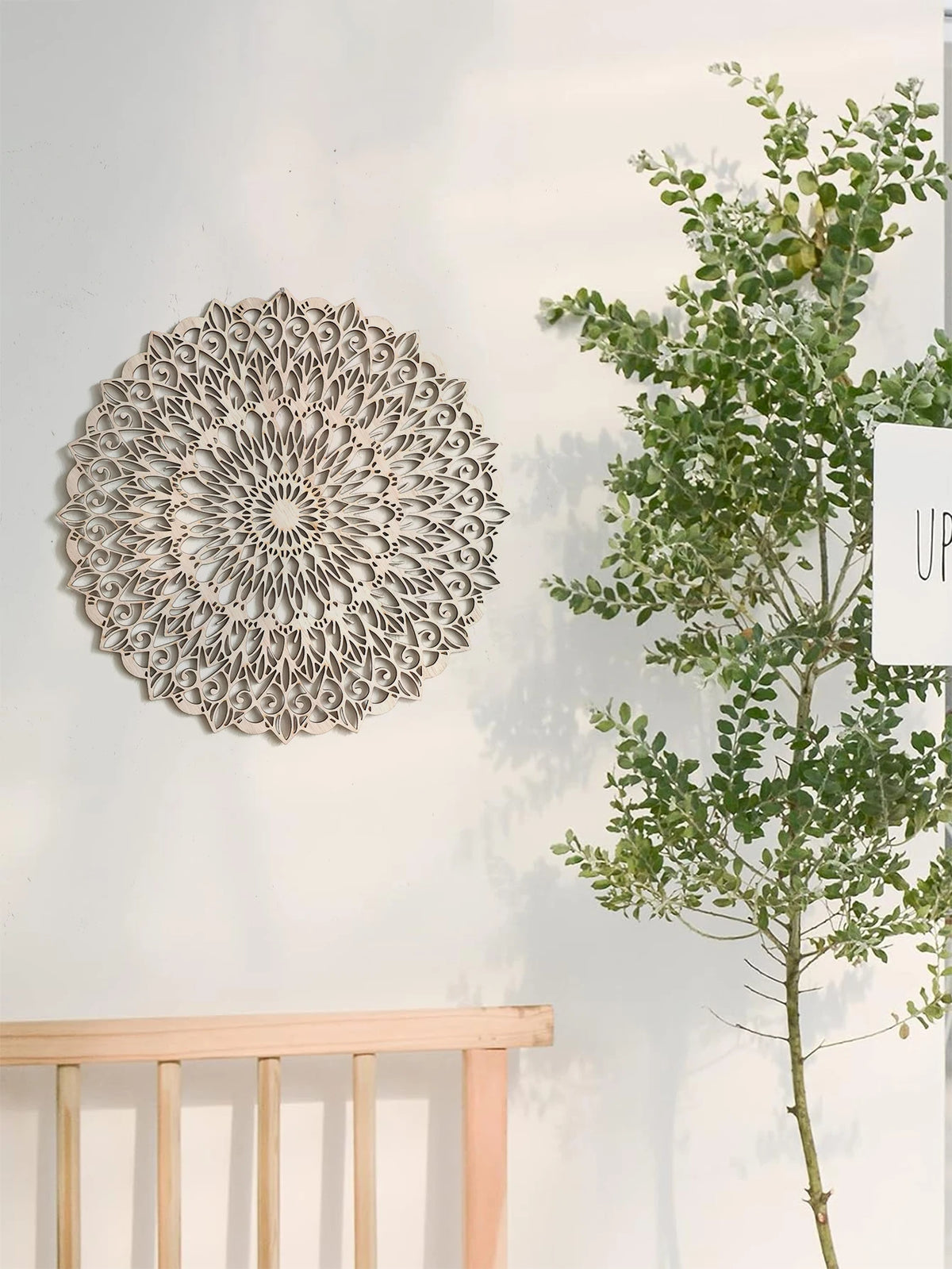 Boho Wooden Mandala Wall Art- Home Decor