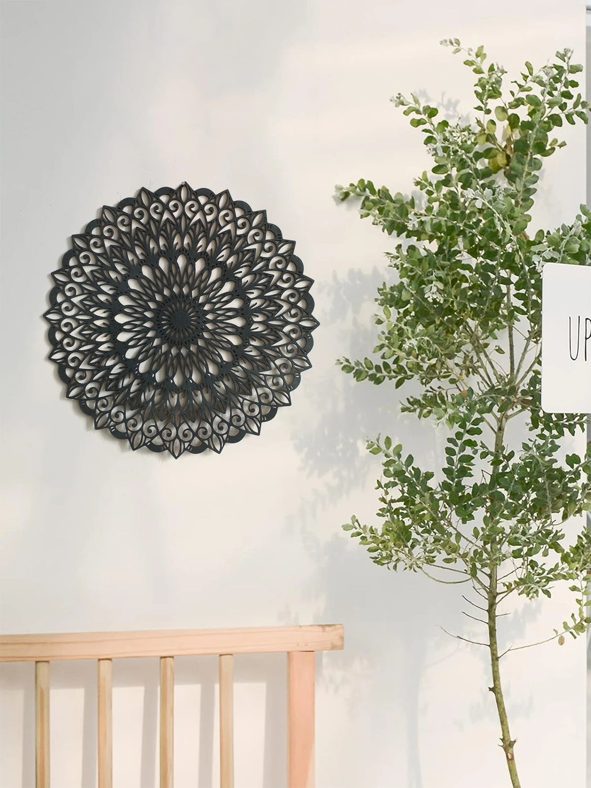 Boho Wooden Mandala Wall Art- Home Decor