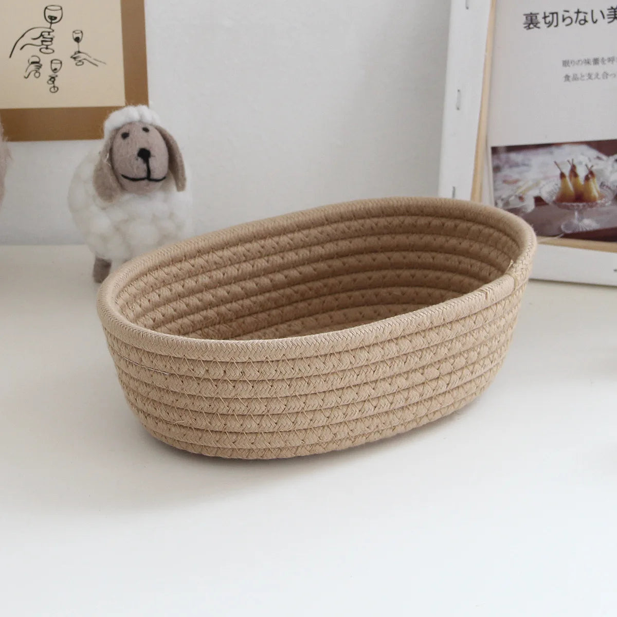 Casa Bella Woven Rope Basket-Boho Storage Organizer