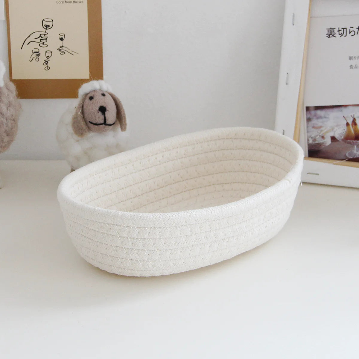 Casa Bella Woven Rope Basket-Boho Storage Organizer