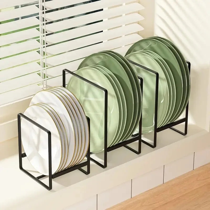Kitchen Dish Rack- Cabinet Plate Organizer.