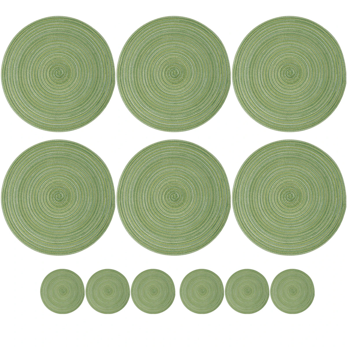 Round Braided Placemats- Set of 6
