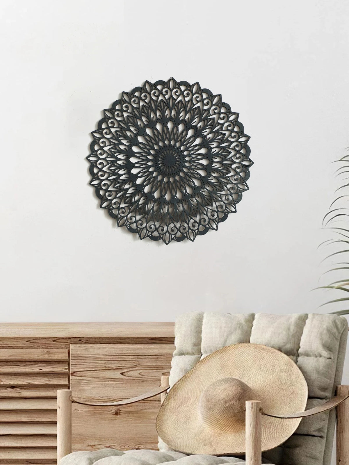 Boho Wooden Mandala Wall Art- Home Decor