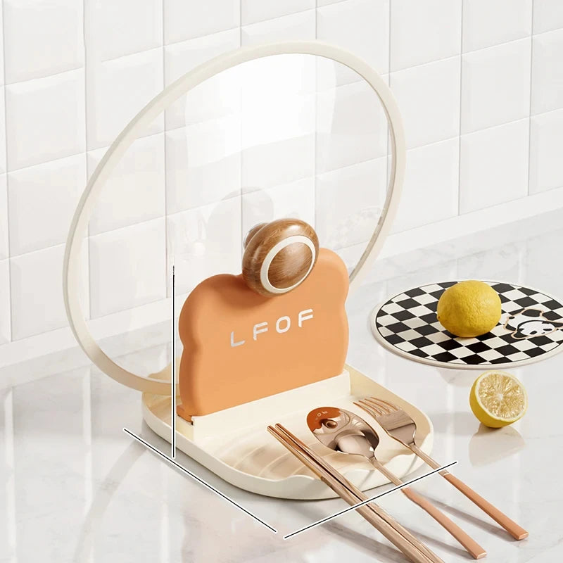 Bear Pot Lid & Spoon Holder- Cute Kitchen Organizer.