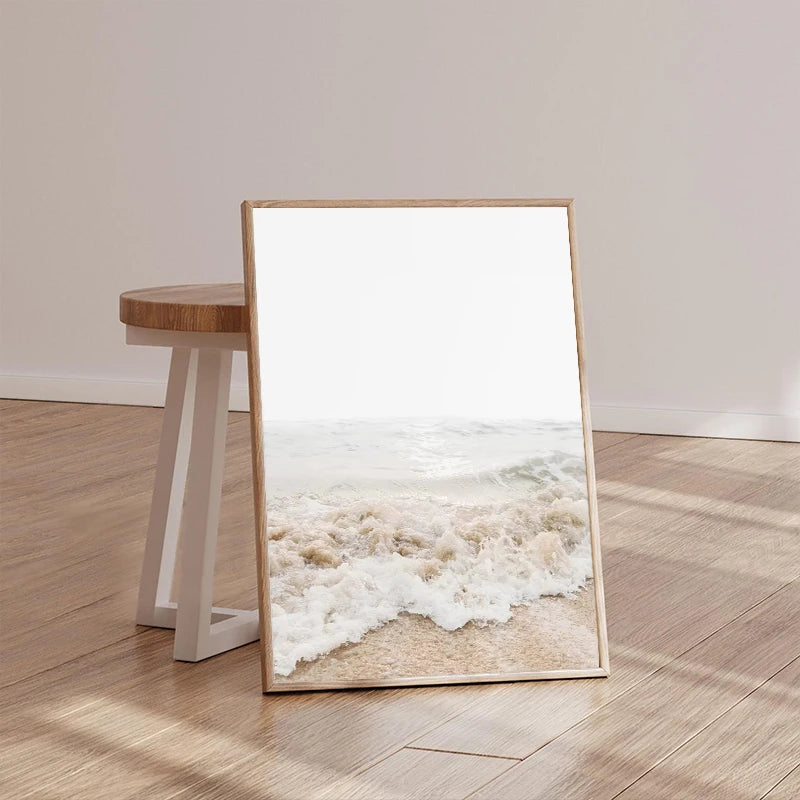 Boho Beach Pampas Grass Wall Art- Set of 3