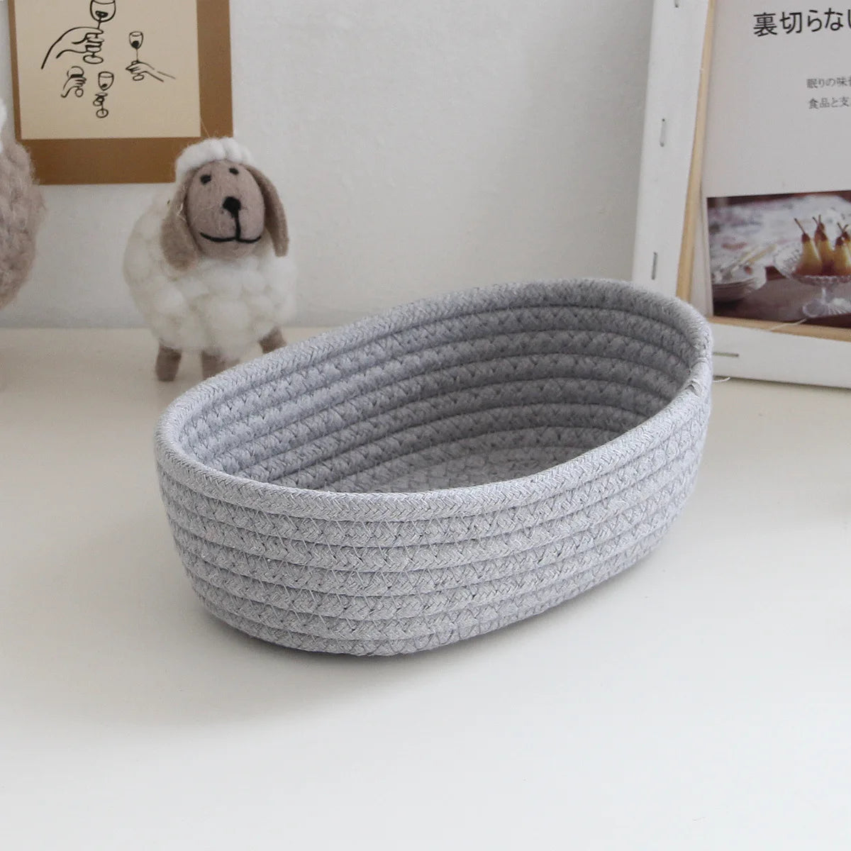 Casa Bella Woven Rope Basket-Boho Storage Organizer