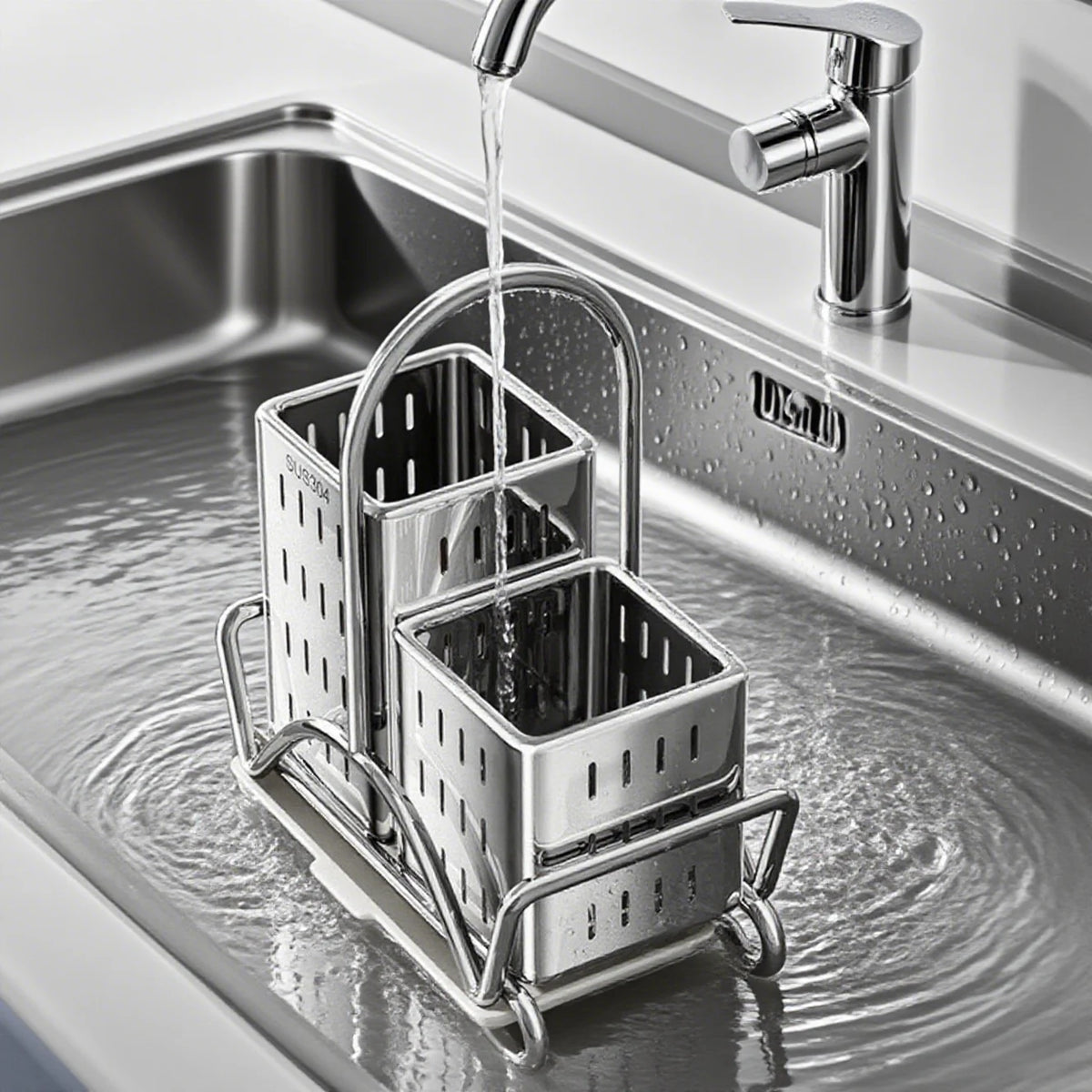 Stainless Steel Utensil Holder- Cutlery Organizer.